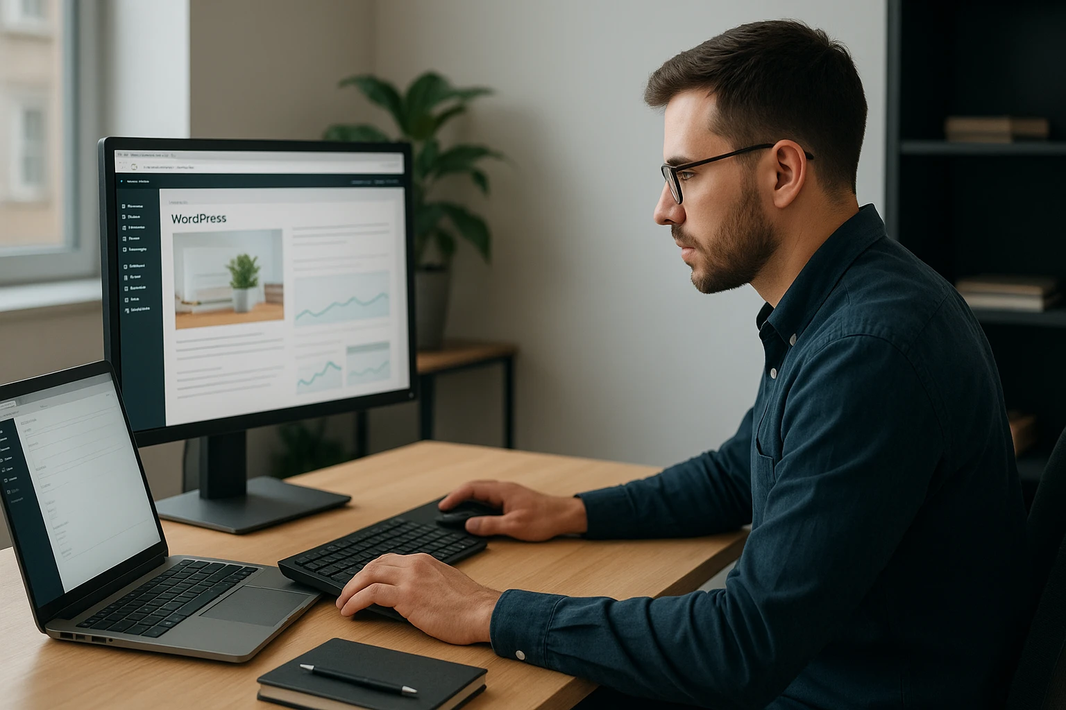 Agency developer testing cached WordPress blog pages