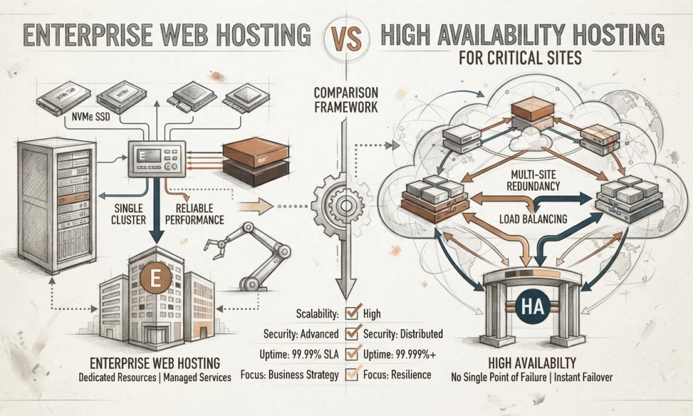 Enterprise Web Hosting vs High Availability Hosting for Critical Sites