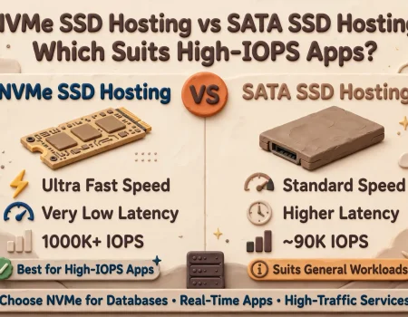 NVMe SSD Hosting vs SATA SSD Hosting: Which Suits High-IOPS Apps?
